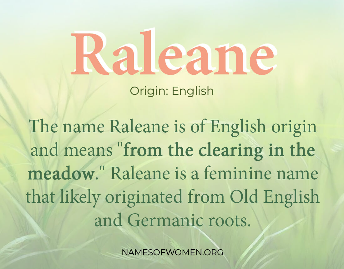 raleane name meaning