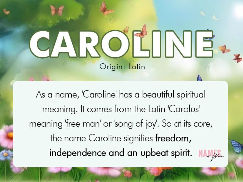 spiritual meaning of name caroline